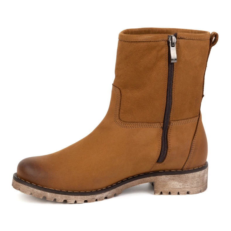 Olivier Botas de piel de invierno con aislamiento para mujer 340BB marrón 1