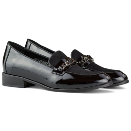 Zapatos clásicos de mujer charol negro. 1 Zapatos clásicos de mujer charol negro. 1