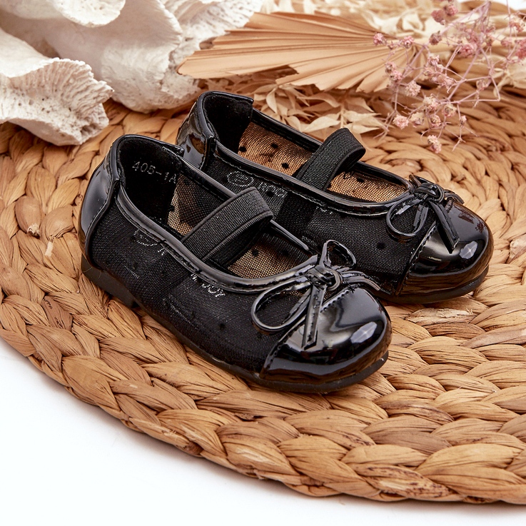 Bailarinas infantiles con lazo, Negro Jellema 3 Bailarinas infantiles con lazo, Negro Jellema 3