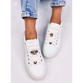 Zapatillas con plataforma Yared BLANCO/ORO 5