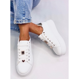 Zapatillas con plataforma Yared BLANCO/ORO 4