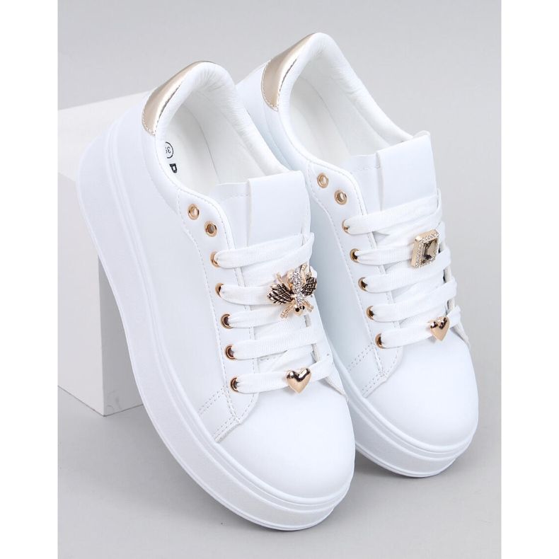 Zapatillas con plataforma Yared BLANCO/ORO 1