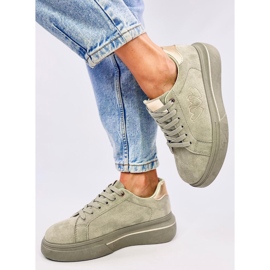 Zapatillas de mujer Akins Green pastel verde 4