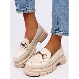 Mocasines Kyress Beige suela alta 3