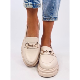 Mocasines Kyress Beige suela alta 5
