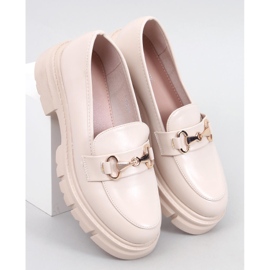 Mocasines Kyress Beige suela alta 1