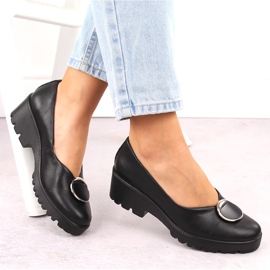 Zapatos slip-on mujer piel negros Filippo DP4569 5