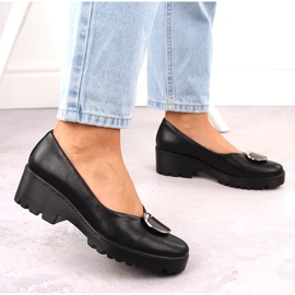 Zapatos slip-on mujer piel negros Filippo DP4569 6