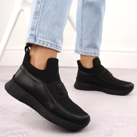 Zapatos slip-on mujer piel negro Artiker 55C0035 6