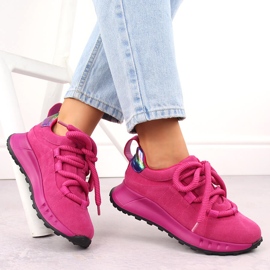 Deportivas mujer piel rosa Artiker 54C1461 rosado 4