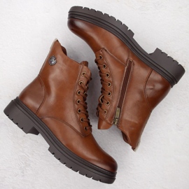 Botas de montaña con aislamiento para mujer marrón Potocki 12203 3