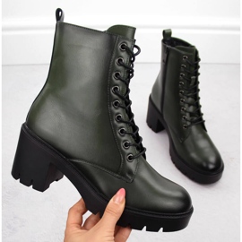 Botas aislantes de mujer, verde Vinceza 58329 1