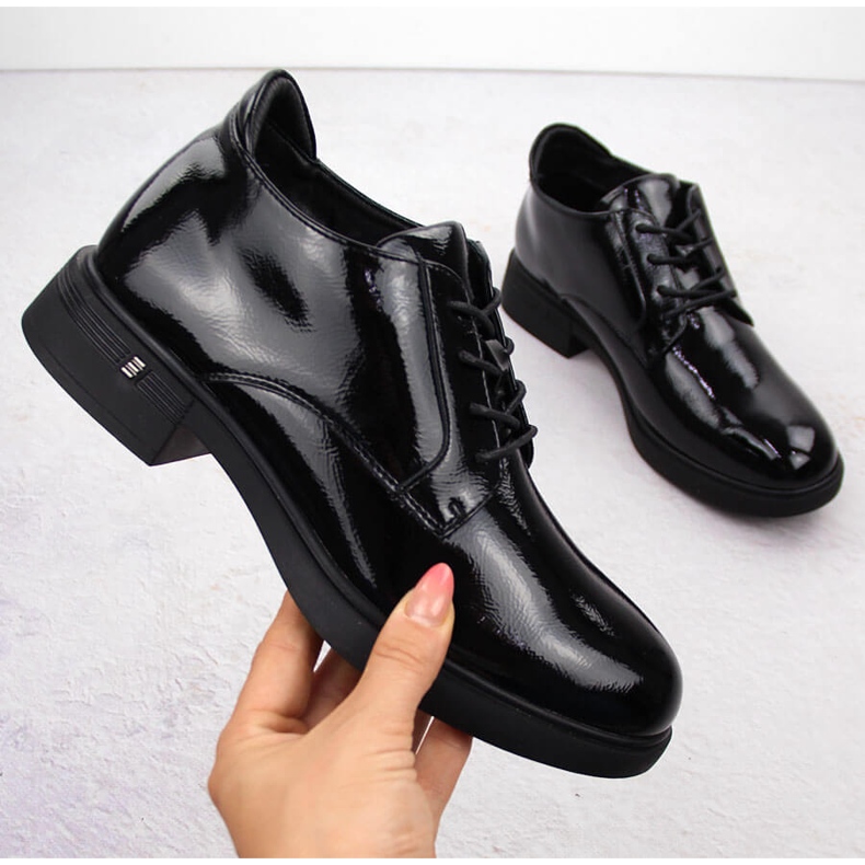Botines mujer charol negro Vinceza 58413 1 Botines mujer charol negro Vinceza 58413 1
