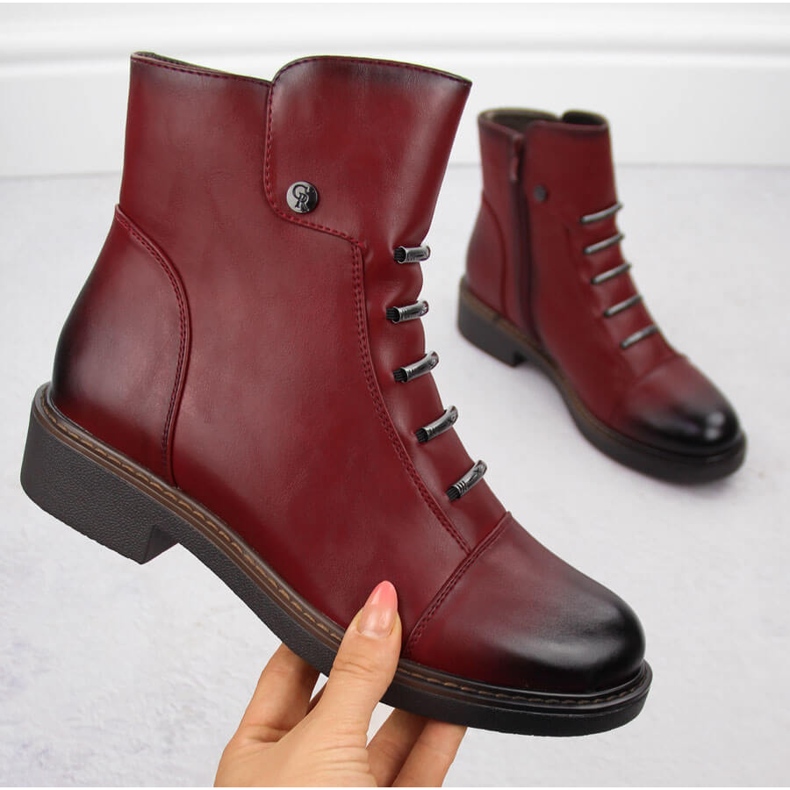 Botas aislantes para mujer, rojas Jezzi ASA252-5 rojo 1