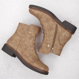 Botines aislantes dorados para mujer Jezzi ASA252-5 3