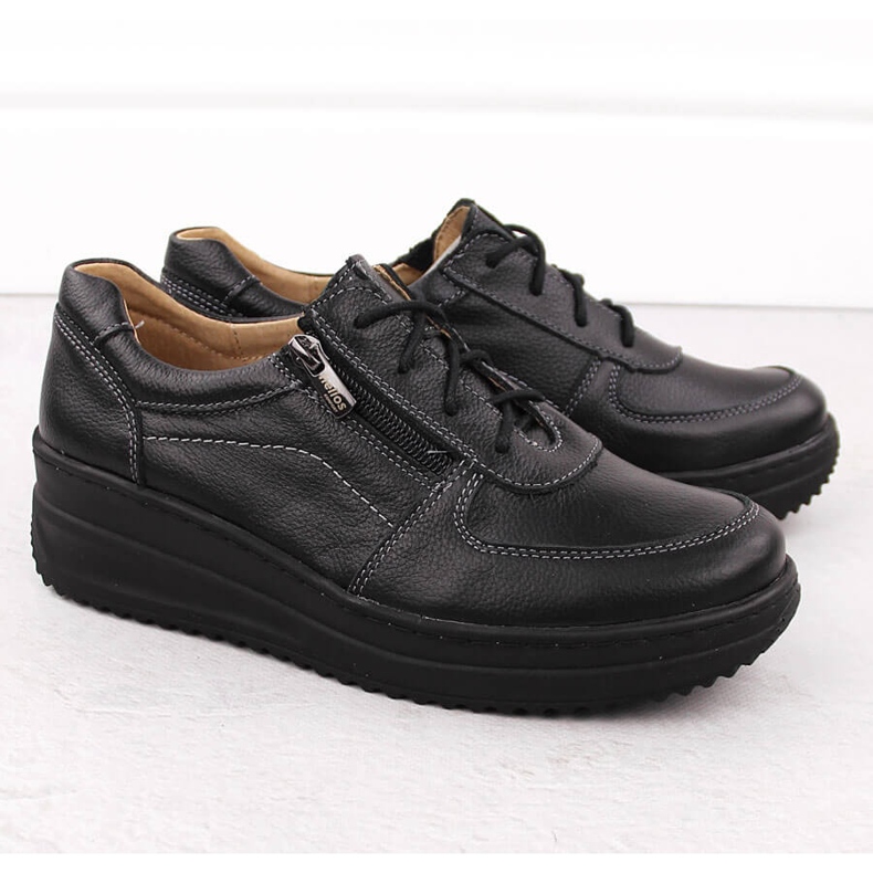 Zapatos mujer cómodos piel negro Helios 419 2 Zapatos mujer cómodos piel negro Helios 419 2