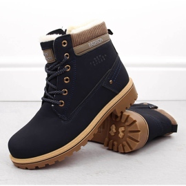 Botas de mujer azul marino Potocki 97301 3