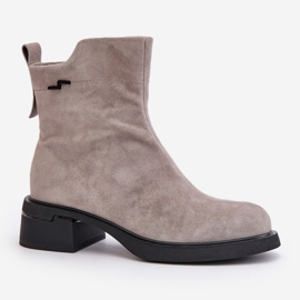 Botas de Mujer Aislantes de Ante Natural con Cremallera, Gris Vinceza 66696 5