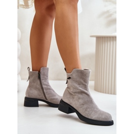 Botas de Mujer Aislantes de Ante Natural con Cremallera, Gris Vinceza 66696 4