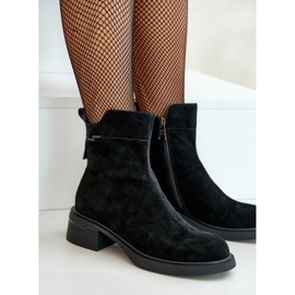 Botas de Mujer Aislantes de Ante Natural con Cremallera, Negras Vinceza 66696 negro 9
