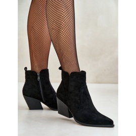 Botas Vaqueras Ante Eco Aislante Con Cremallera, Negro Virtris 4