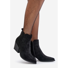 Botas Vaqueras Ante Eco Aislante Con Cremallera, Negro Virtris 1