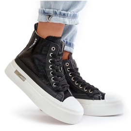 Zapatillas Mujer Plataforma Alta Negro Averira 10