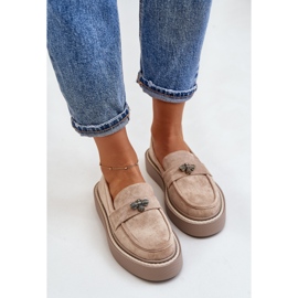 Mocasines Mujer Plataforma Beige Erithine 5