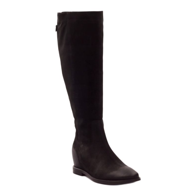 Botas con cremallera decorativa Edeo 3138 negro 1