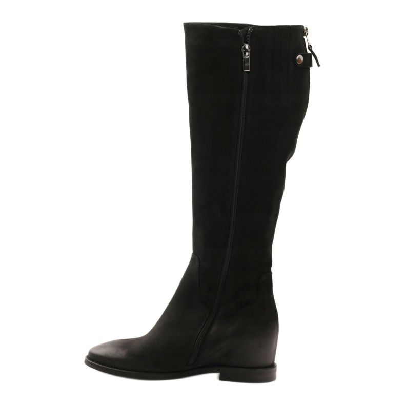 Botas con cremallera decorativa Edeo 3138 negro 2