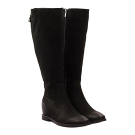 Botas con cremallera decorativa Edeo 3138 negro 4