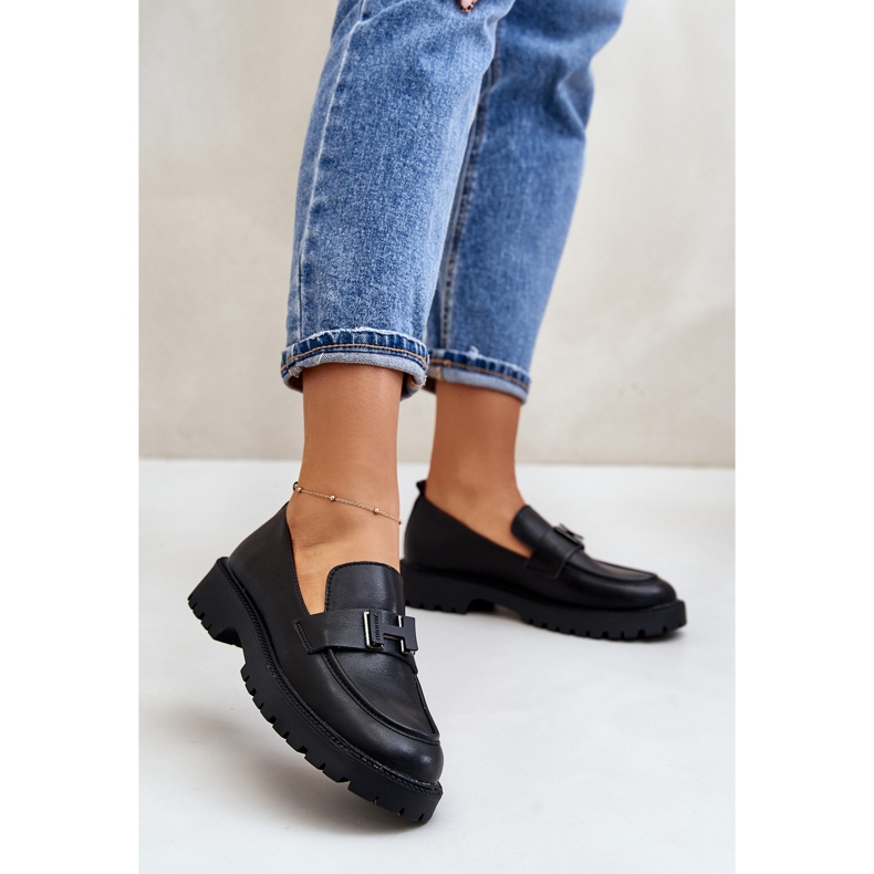 Mocasines Mujer Piel Vinceza 62187 Negro 2