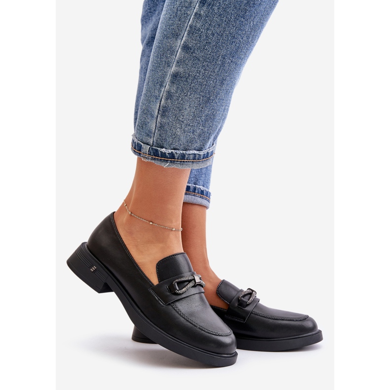 Mocasines de Mujer Confeccionados en Piel Natural Vinceza 62181 Negro 1