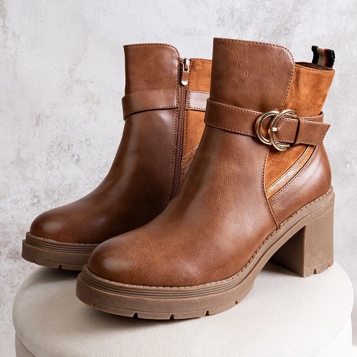 Botines marrones Mirka marrón 1 Botines marrones Mirka marrón 1