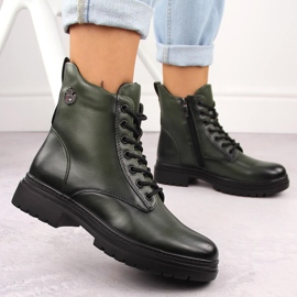 Botas de montaña con aislamiento para mujer, verde Potocki 12203 5