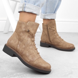 Botines aislantes dorados para mujer Jezzi ASA252-5 5