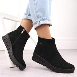 Botas mujer piel serraje negra Helios 506P negro 4