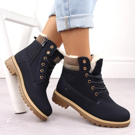 Botas de mujer azul marino Potocki 97301 5