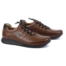 Zapatos hombre piel KAMPOL 25/74 marrón 3