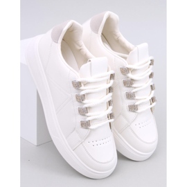 Sadri Zapatillas beige con cordones gruesos 5