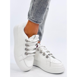 Sadri Zapatillas blancas con cordones gruesos. blanco 1