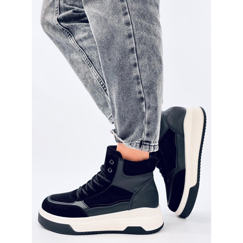 Riess Zapatillas altas negras negro 2