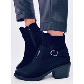 Cunnig Botas cowboy de tacón bajo color negro 5