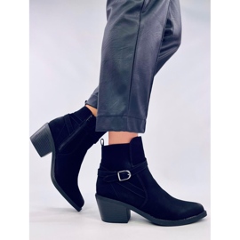 Cunnig Botas cowboy de tacón bajo color negro 2