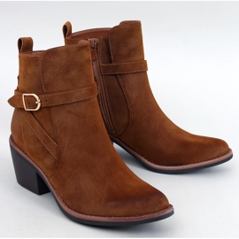 Botas cowboy de tacón bajo Cunnig Camel marrón 1