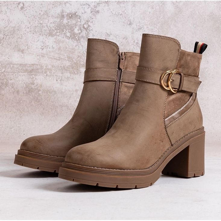 Botines beige oscuro Mirka 1 Botines beige oscuro Mirka 1