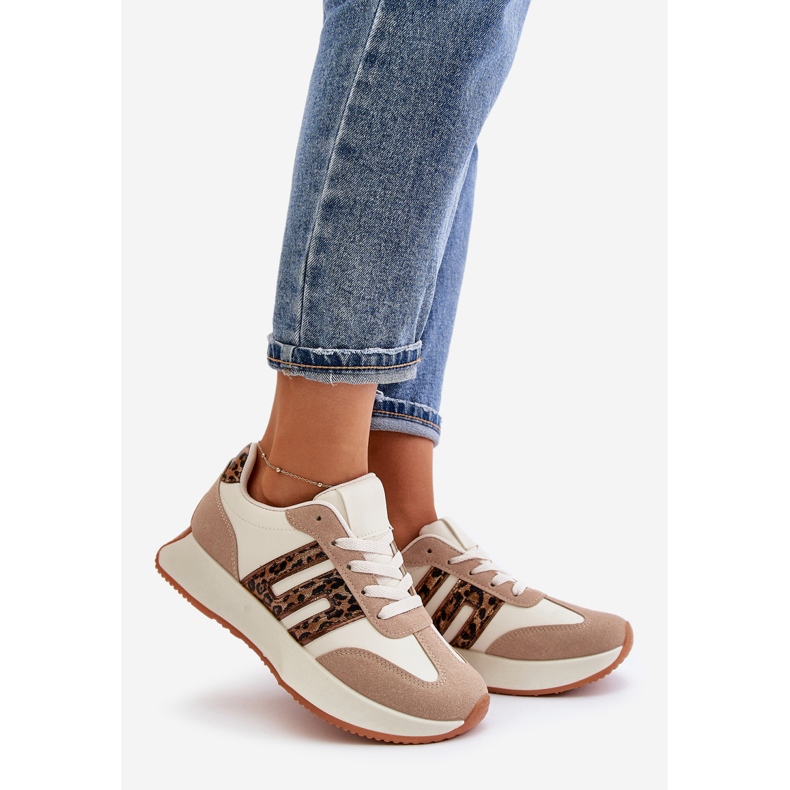 Zapatillas Mujer Leopardo, Deportivas con Plataforma, Beige Thari 1 Zapatillas Mujer Leopardo, Deportivas con Plataforma, Beige Thari 1