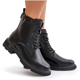 Botas Obreras Aislantes para Mujer Fabricadas en Piel Natural Vinceza 7920 Negro 11