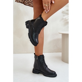Botas Obreras Aislantes para Mujer Fabricadas en Piel Natural Vinceza 7920 Negro 7