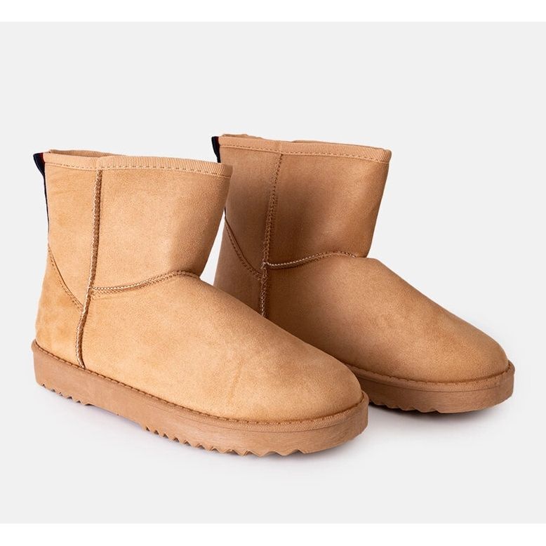 Botas de nieve Emmie beige con suela plana 1